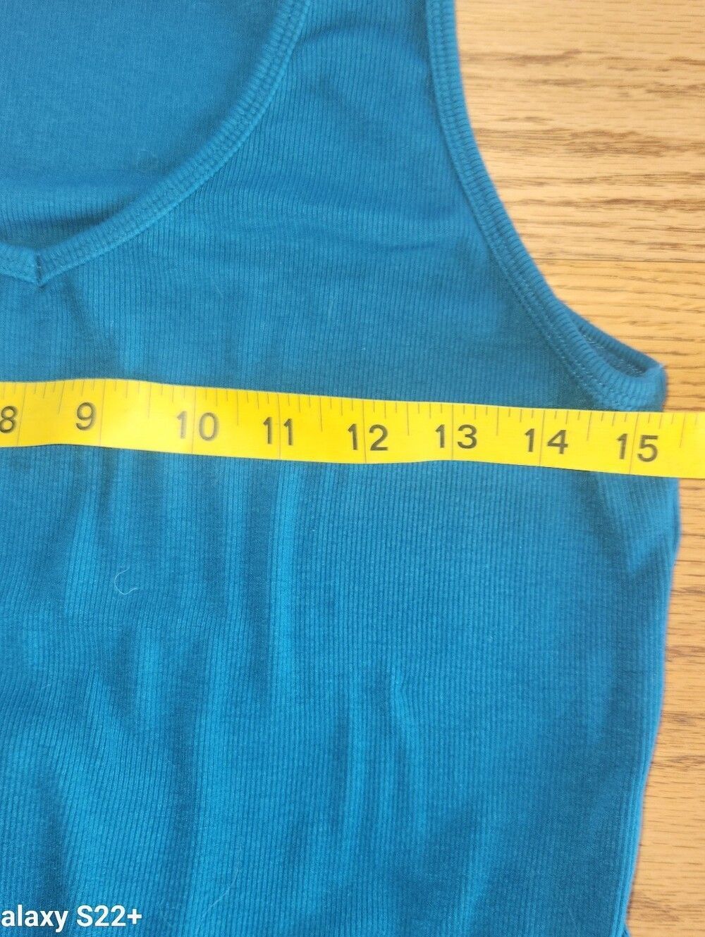 D30 Zyia Active Teal Blue ribbed knit scoopneck sleeveless one piece jumpsuit - Picture 11 of 14